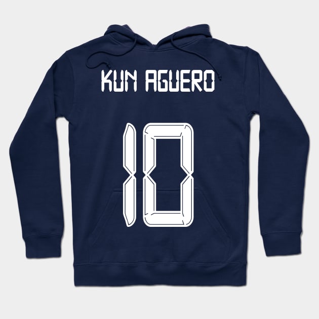 Kun Aguero Man City 10 shirt Hoodie by Alimator